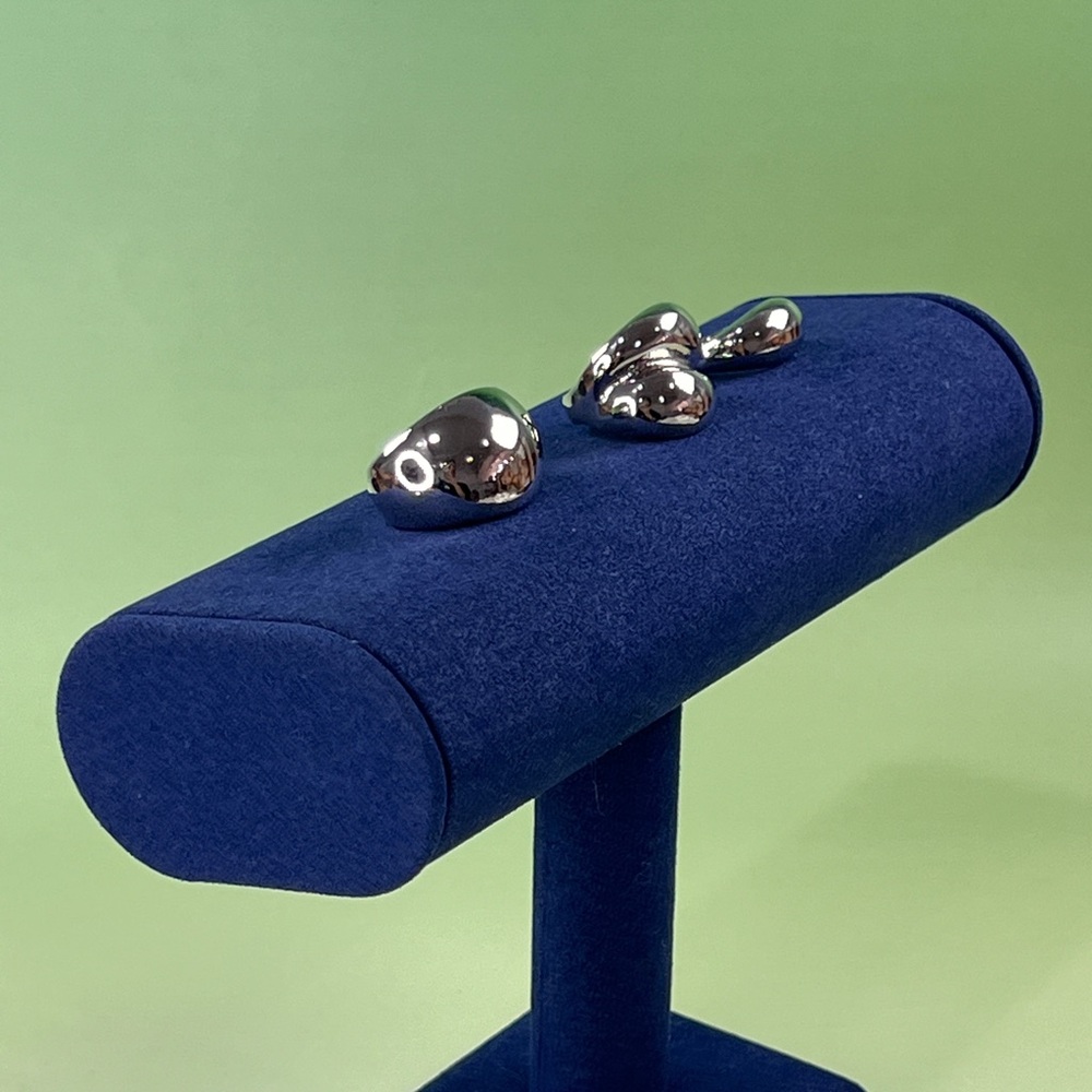 Chunky Silver Rings Set - Picture 3 of 5